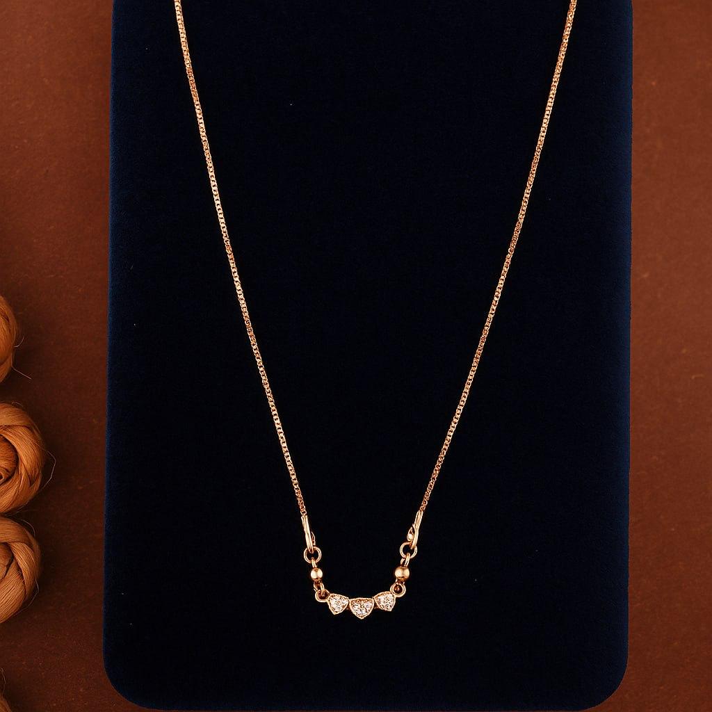 Rose Gold Plated Heart Pendant Necklace