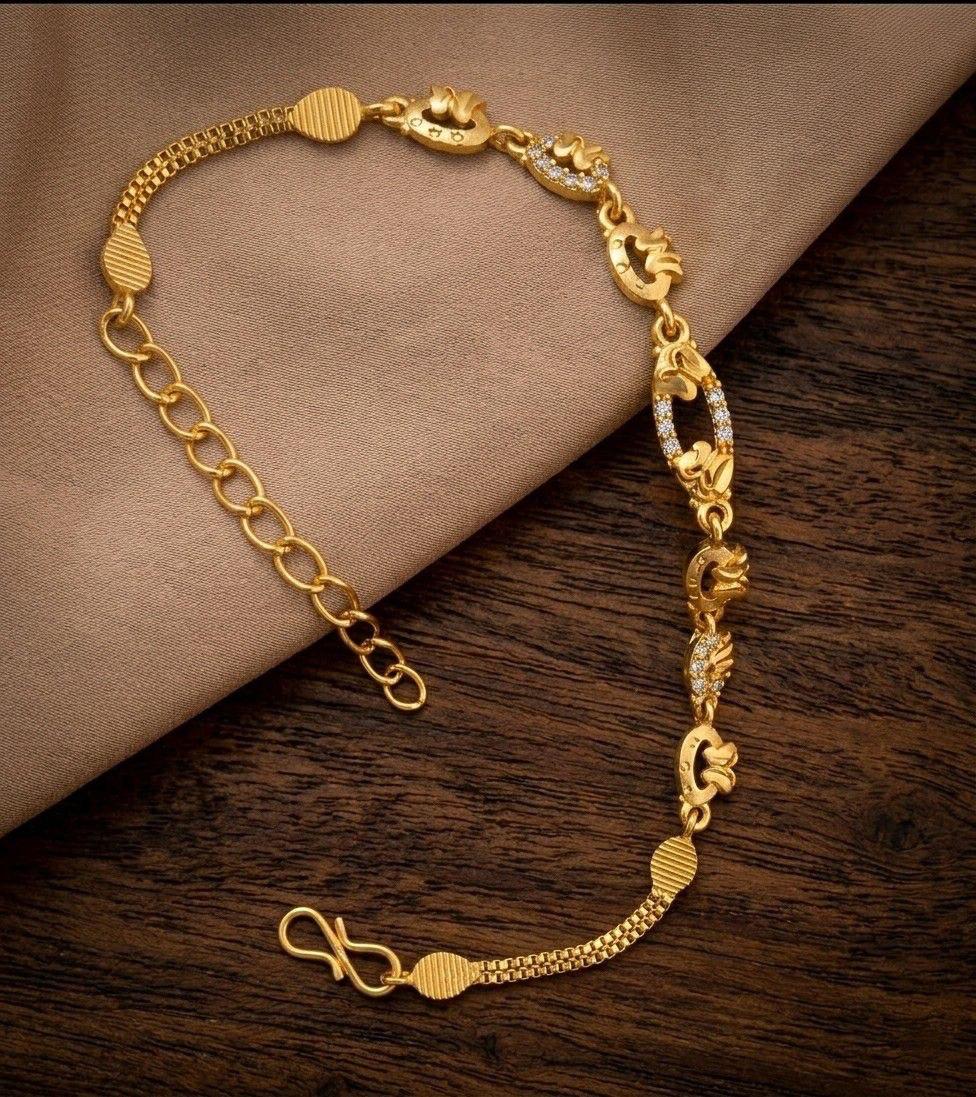 Elegant Gold Plated Chain Bracelet