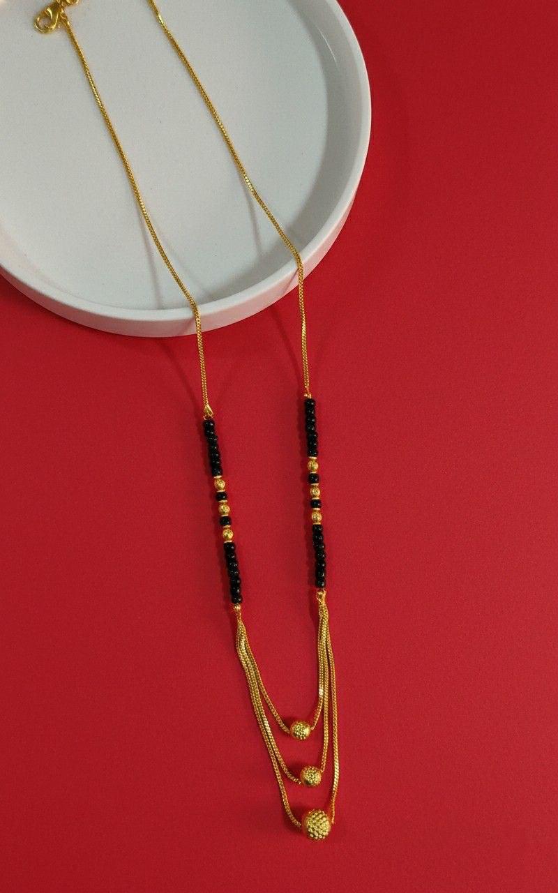 Gold Plated Layered Mangalsutra Necklace