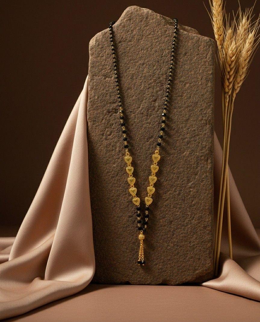 Gold Plated Long Mangalsutra Necklace