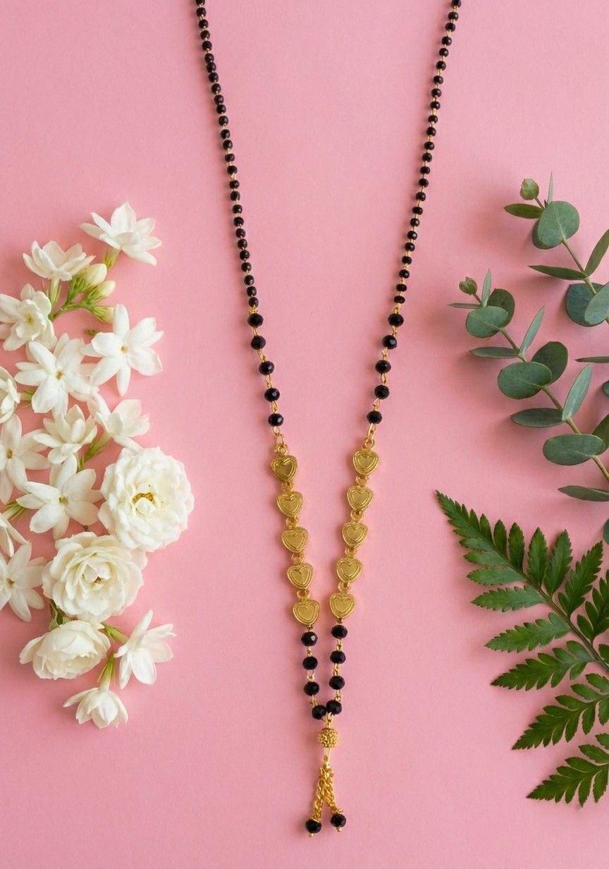 Gold Plated Long Mangalsutra Necklace