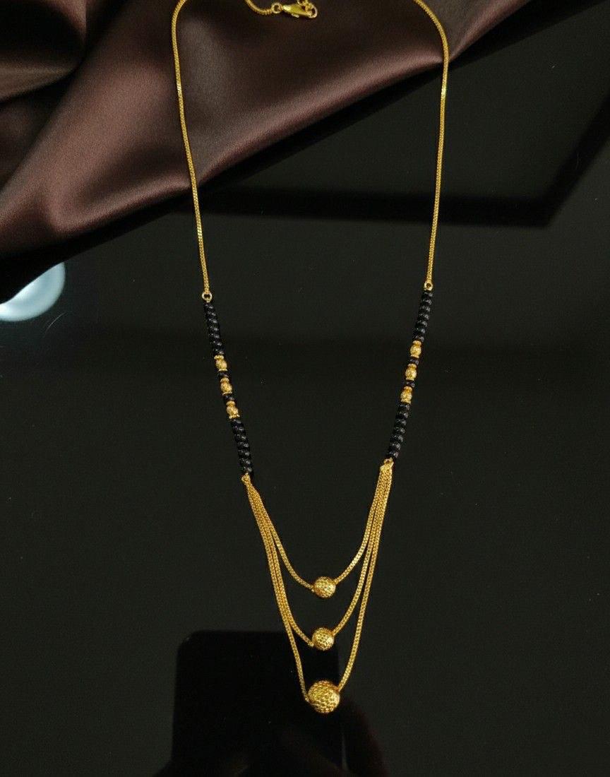 Gold Plated Layered Mangalsutra Necklace