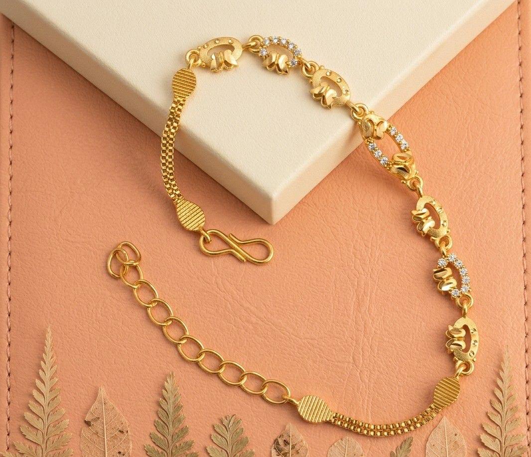 Elegant Gold Plated Chain Bracelet