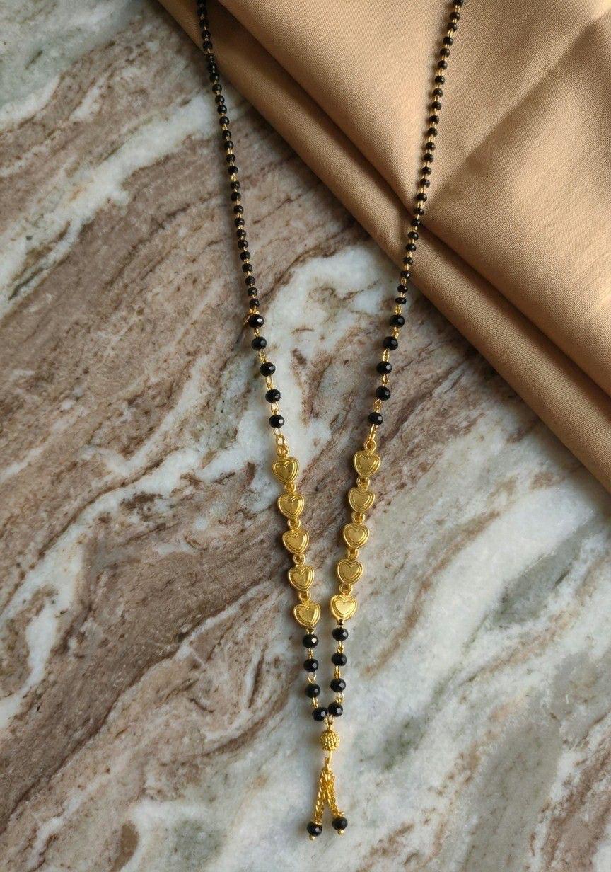 Gold Plated Long Mangalsutra Necklace