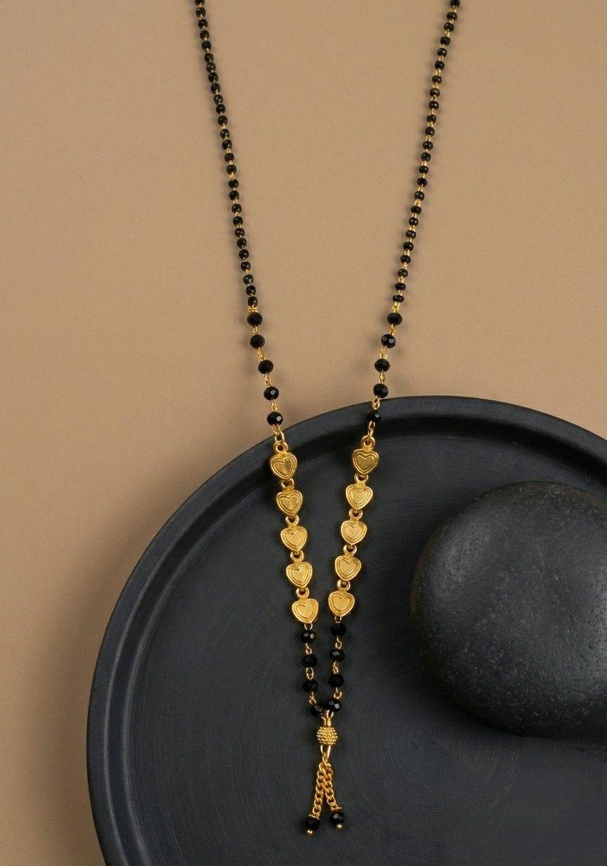 Gold Plated Long Mangalsutra Necklace
