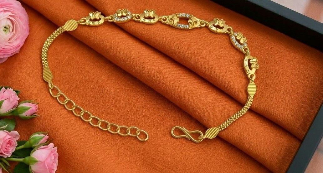 Elegant Gold Plated Chain Bracelet