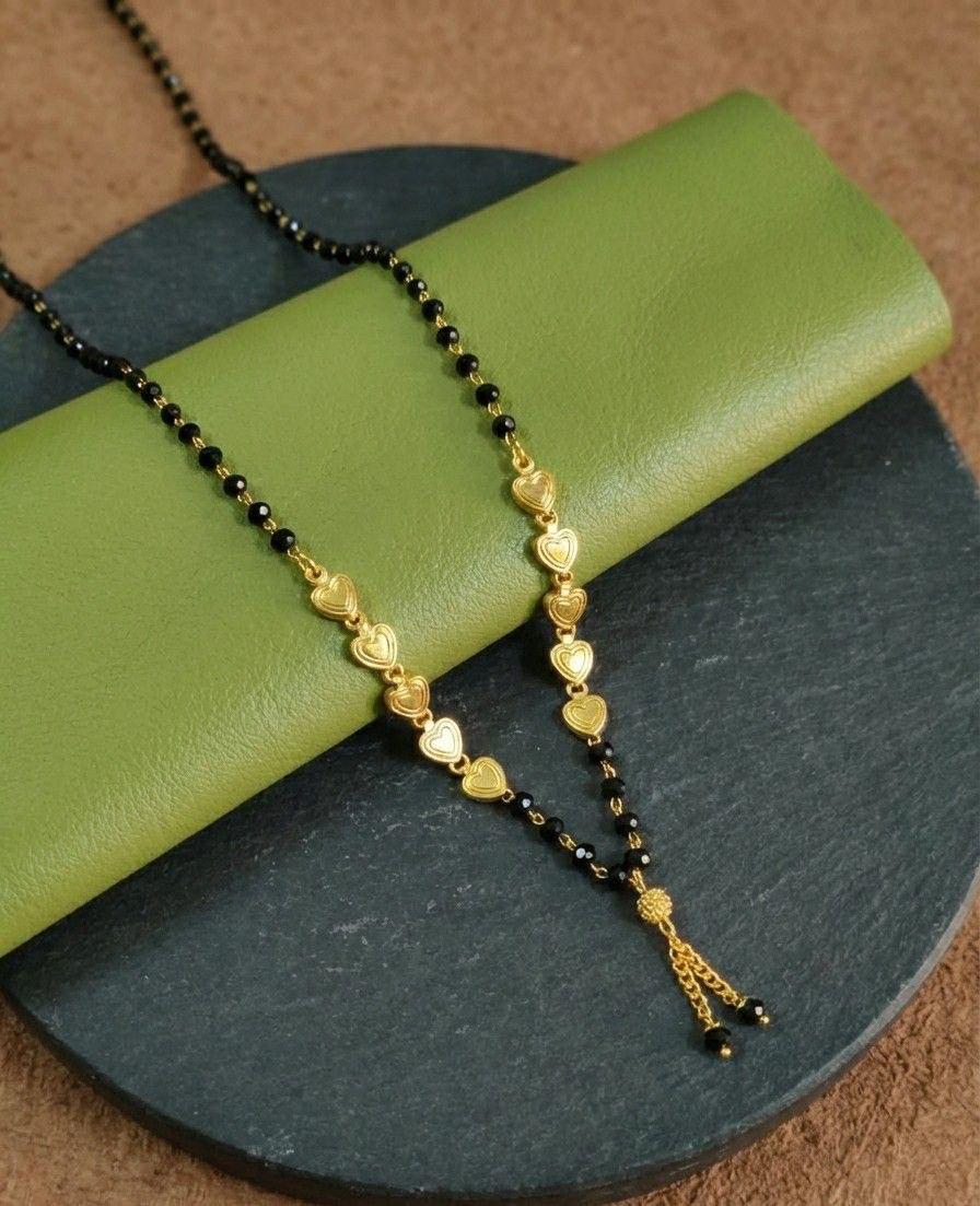 Gold Plated Long Mangalsutra Necklace