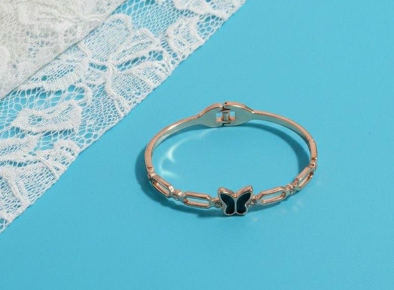 Rose Gold Plated Butterfly Bracelet
